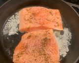 A picture of step 2 of Mango Salsa Salmon.