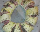 Foto del paso 1 de la receta Rosca de hojaldre con jamón york queso y beicon