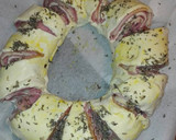 Foto del paso 1 de la receta: Rosca de hojaldre con jamón york queso y beicon
