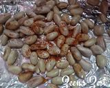 A picture of step 2 of Oven Roasted Jackfruit Seeds with Kasuri Methi.