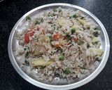 A picture of step 3 of White Pulao !.