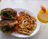 صورة لخطوة 4 من وصفة خبز برجر بدون فرن 🍔