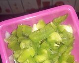 A picture of step 3 of Paneer keema salan.