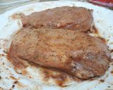 A picture of step 2 of Pan Fried Chicken Breast...low carb diet.
