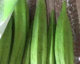 Foto langkah ke 1 dari resep Okra Ala Jepang (3 Bahan).