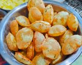 A picture of step 5 of Golgappe ki Puri (kasuri methi flavoured).