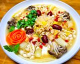 鵝油湯上鮮貝娃娃菜（創意料理）的食譜步驟4照片