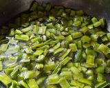 A picture of step 2 of No onion no garlic | simple cluster beans sabji | cluster beans fry.