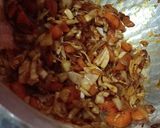 A picture of step 4 of Veg fried rice.