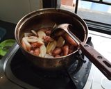 Foto langkah ke 3 dari resep Cumi Asin Asam Manis Nanas.