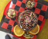 A picture of step 10 of Chocolate mousse with fruit shots.