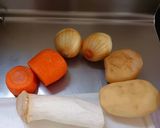 杏鮑菇咖哩飯的食譜步驟1照片