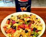 A picture of step 1 of Mike's Chilled Artichoke Pasta Salad.