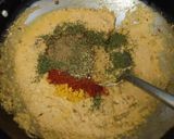 A picture of step 3 of Paneer makhni.