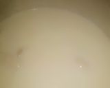 A picture of step 1 of Bread ras malai.
