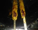 A picture of step 8 of Seekh kababs.