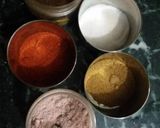 A picture of step 2 of Paneer Lemon Masala chat.