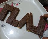Foto langkah ke 2 dari resep Kue Ultah Wafer Coklat (no backing/masak).