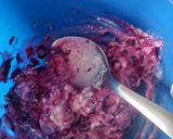 A picture of step 2 of Beet Raita in Cucumber Cups.