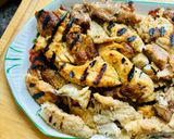 A picture of step 7 of Grilled Cod in three marinades.