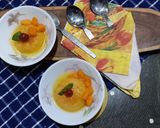 A picture of step 5 of Mango creme caramel pudding.