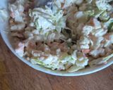 A picture of step 2 of Fresh Endives with Surimi and Crunchy Salad with Cream Cheese.