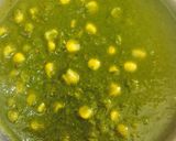 A picture of step 4 of Corn palak.