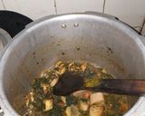 A picture of step 6 of Lotus with spinach.