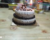 A picture of step 21 of Eggless Chocolate Mousse cake.