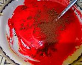 Foto langkah ke 4 dari resep Hurricane Red Velvet swiss roll cake Kukus.
