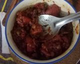 A picture of step 3 of Aloo Matar in Beet curry.