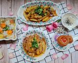 Hình bước làm 6 của món Cơm nhà với các món màu vàng
