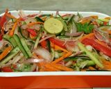 A picture of step 4 of Kachumber Salad.