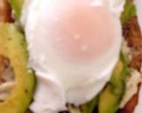 A picture of step 5 of My Avocado, Poached Egg & soft cheese open Toastie 😋.