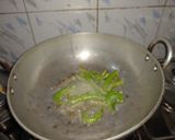 A picture of step 1 of Cauliflower methi rice.