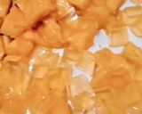 Foto langkah ke 2 dari resep Nata De Coco Biji Selasih Jelly Mangga.