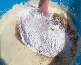 Foto langkah ke 4 dari resep Mochi Cake Coklat Lumer.