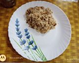 A picture of step 3 of Steam moong pulao.