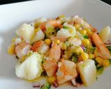 Foto del paso 8 de la receta: Ensalada de langostinos con vinagreta de lima y hierbabuena