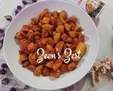 A picture of step 3 of Air Fryer Sweet Potato/Shakarkandi Chaat.