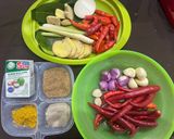 Foto langkah ke 2 dari resep 30. Tempe Daging Bumbu Rujak.