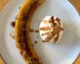 A picture of step 4 of Bananas Foster.