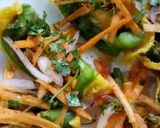 A picture of step 6 of Capsicum Bhajia#recipemarathon.