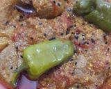 A picture of step 8 of Achar Gosht.