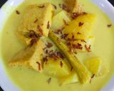 Foto langkah ke 7 dari resep Opor Kentang dan Tahu (vegan).