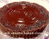 A picture of step 13 of Miso black sesame baked chocolate tart.