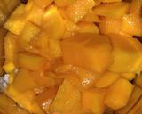 A picture of step 3 of Mango milk shake.