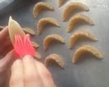 A picture of step 4 of Kaab el Ghazal with Almonds.