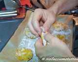 A picture of step 5 of Finger Food - Pineapple Cannoli with White Chocolate Pastry Cream and Bronte Pistachios.