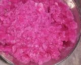 A picture of step 4 of Falsa Slush /Grewia slush💜.